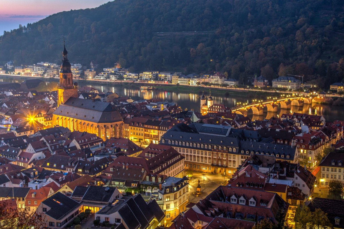 Blaue Stunde in Heidelberg